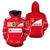 Ferrari Hoodie 3D Print Carlos Driver Team F1 Sweatshirt Youth Loose Fit Sportswear