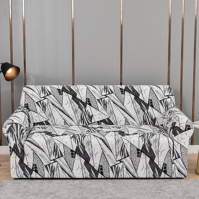 Funda de Sofá con Patrón de Cruz Algodón Set Funda Elástica para Sofá Cubre Sofá Para Sala de Estar Mascotas Cubre Sofá Toalla de Sofá