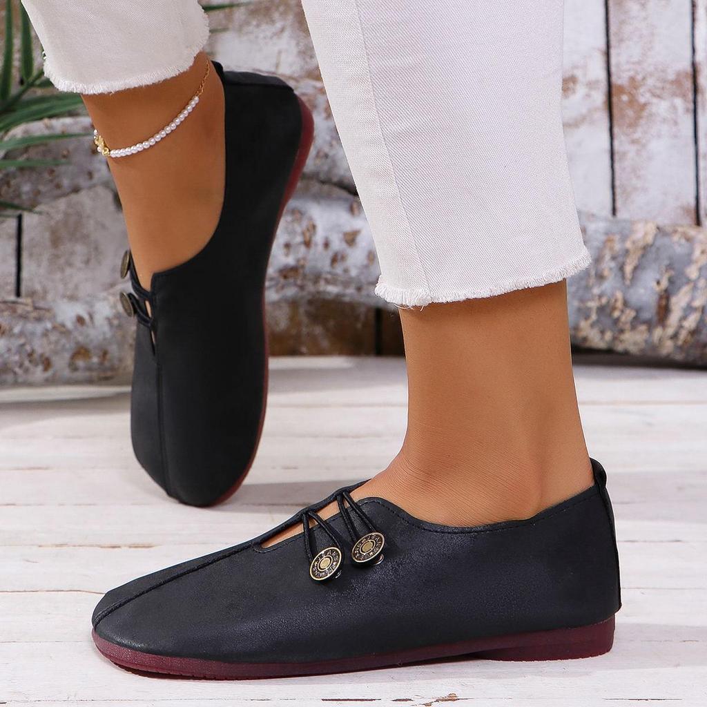 Plus Size Women's Flat Round Toe Moccasins - Spring/Autumn Casual Shoes