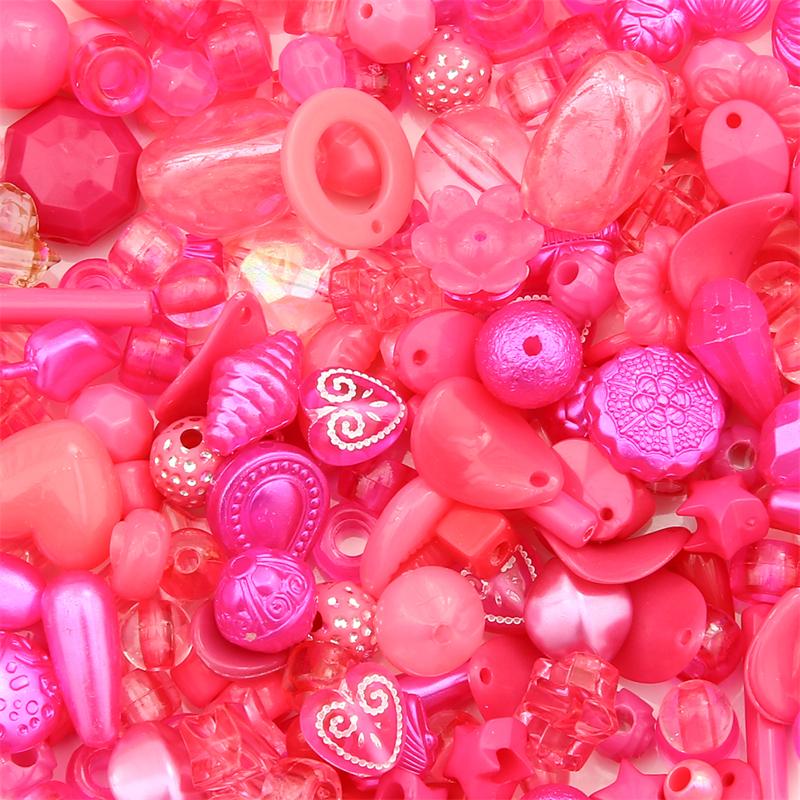 Bulk Colorful Acrylic Beads Assorted, 640-1600 Pcs for DIY Jewelry Craft