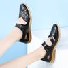Sandals Summer Breathable Leather Slippers Women Fashion Non-Slip Casual Roman Shoes Ladies Sandals On Sale Off White Shose
