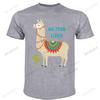 Cute No Prob Llama T Shirt Women Funny Cartoon Alpacas Animal Print Tshirt Summer Top Female Tshirt Girls Graphic Streetwear
