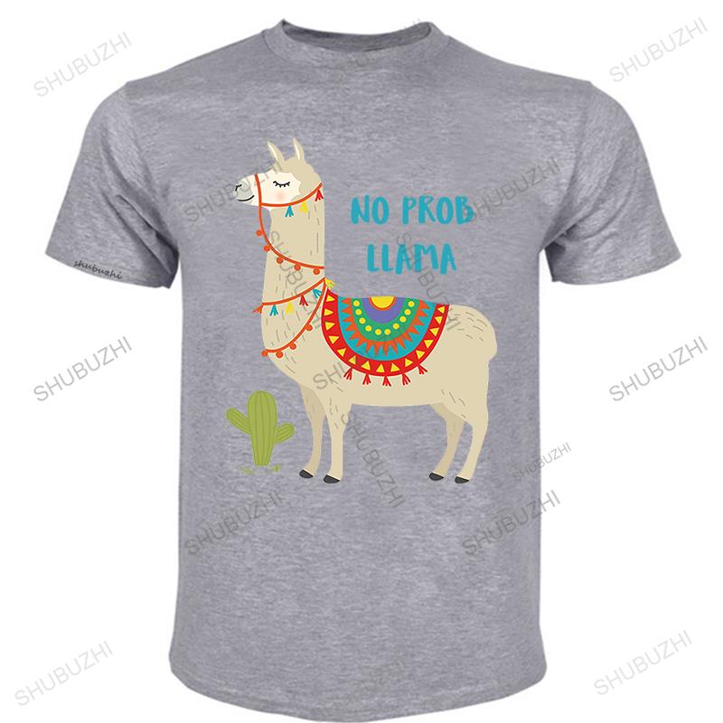 Cute No Prob Llama T Shirt Women Funny Cartoon Alpacas Animal Print Tshirt Summer Top Female Tshirt Girls Graphic Streetwear