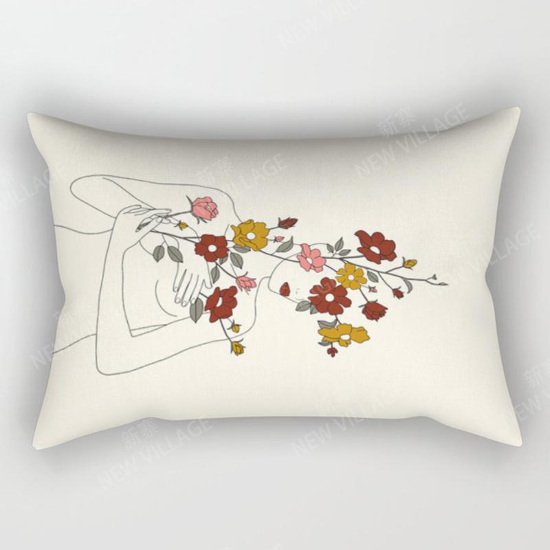 Nordic fall home decor 30*50 throw pillow cover sofa modern abstract geometric boho living room Cushion cover 50x70 30x50 40x60