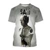 Horror Movie Saw X T-shirt 3D Printed Man Women Fashion Oversized Short Sleeve T Shirts  Men Tops Unisex clothing