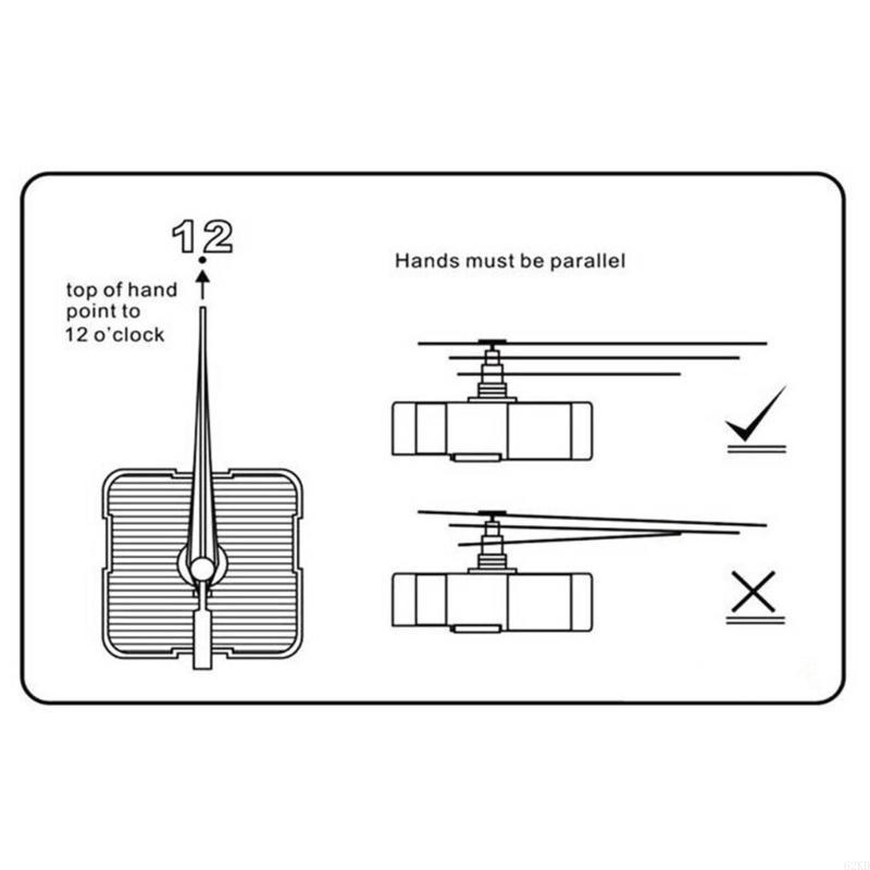 62KD Reliable Quartzs Pendulum Clock Mechanism Kits for Crossstitch and Repair Crafts