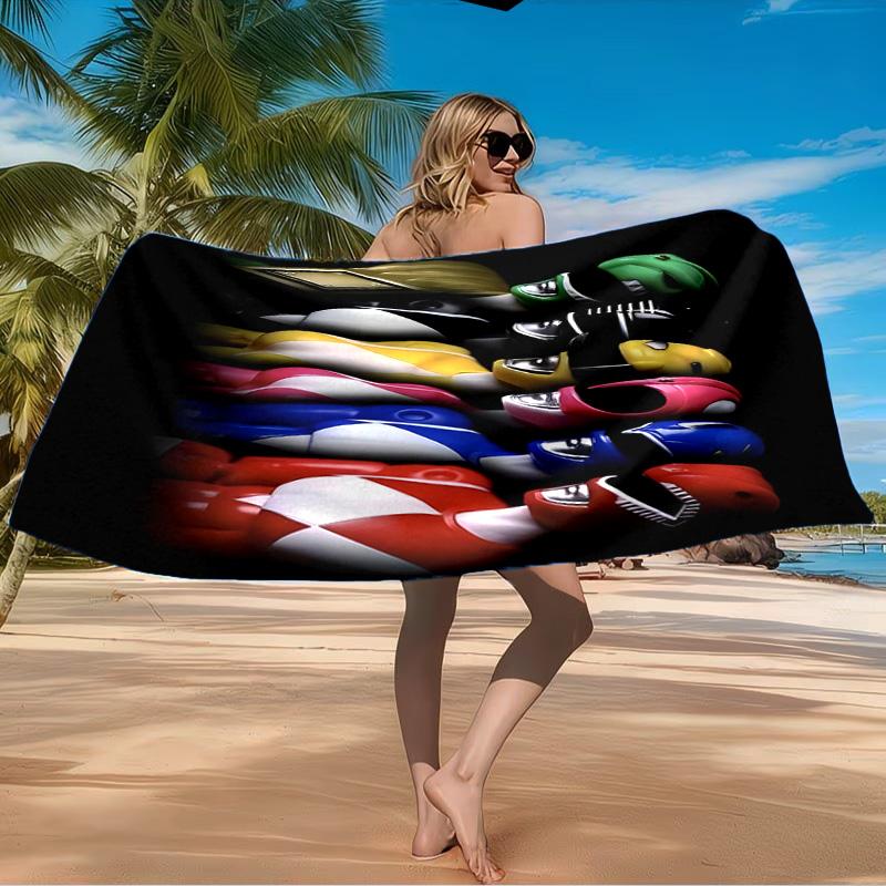 Rangers Team-up Beach Towel Microfiber Beach Towel, Lightweight and Quick-Dry, for Summer Travel, Swimming Pool Fan Birthday Gift
