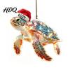 Animal Themed Holiday Decorations Christmas Hanging Ornaments with Lanyard Cute Double Sided Pendant 2026 Creative Shaped Gifts Santa Hat