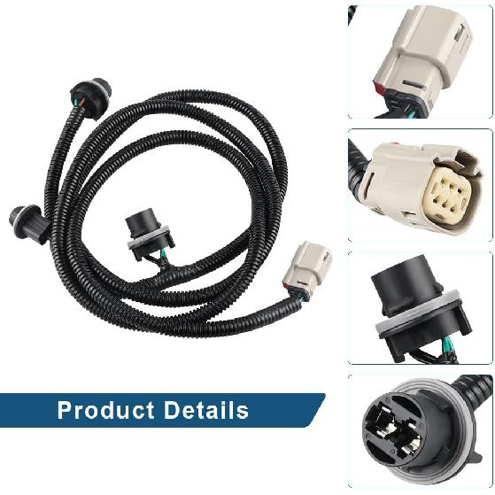 Passenger Side Tail Lamp Wiring Harness Compatible with Chevy Silverado GMC Sierra 1500 2500HD 3500HD 2016 2017 2018 2019, Replacement for 23295977,