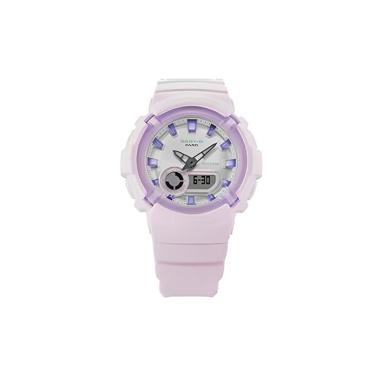 

CASIO Women s BABY-G 43.4mm White Watch BGA-280SW-6A BGA-280SW-6A Purple Strap
