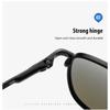 aoron Polarized Sunglasses Men's Fashion Double Beam Metal Sunglasses Outdoor Cycling Sunglasses