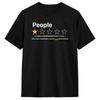 Tolle Leute 1 Stern Absoluter Albtraum Nicht zu empfehlen T-Shirt Herren Rundhals Baumwolle T-Shirt Kurzarm T-Shirts Kleidung