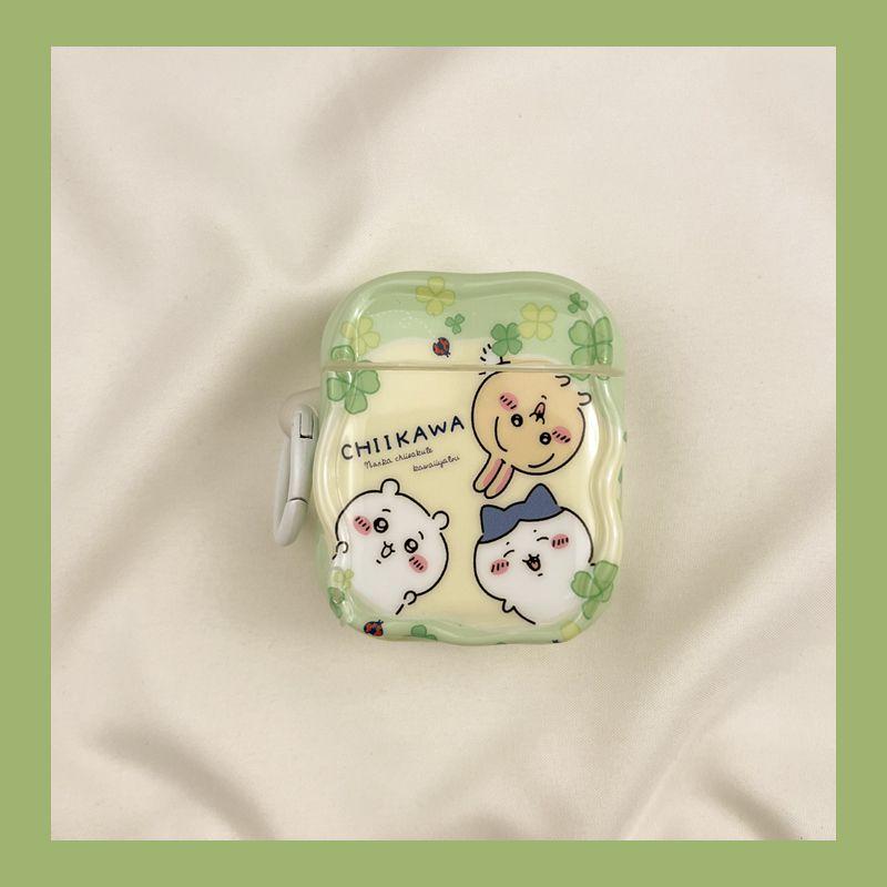 

Чехол для Airpod3 для Apple Pro Чехол для наушников Второе поколение Беспроводной Bluetooth 1 Третье поколение Aipods2 Поколение Airpodpro Четвертое поколение AirPods 4 [Green Leaf Jiyika Wow] Send Hook