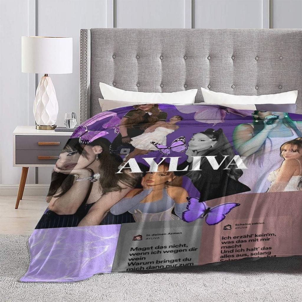 Ayliva Collage Merchandise Tour 2025 Bedding Throws Flannel Bedspread For Home Decor Fashion Sofa Bed Cover