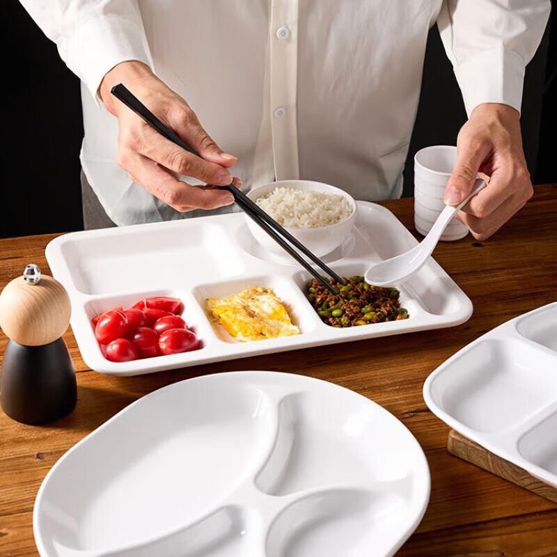 Commercial Melamine Divided Serving Plate