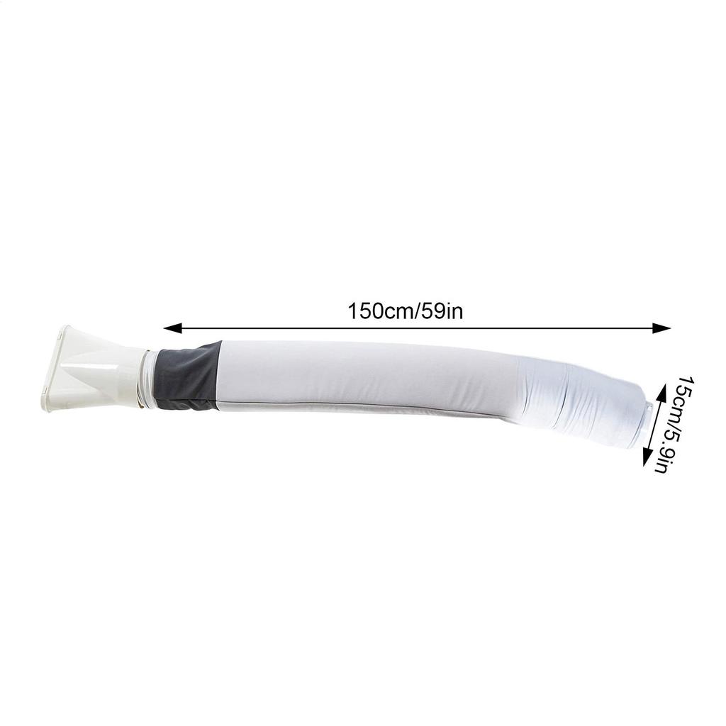 AC Hose Insulation Sleeve Adjustable Insulated AC Hose Dust Proof Wrap Reusable Air Conditioner Hose Sleeve for Energy Saving