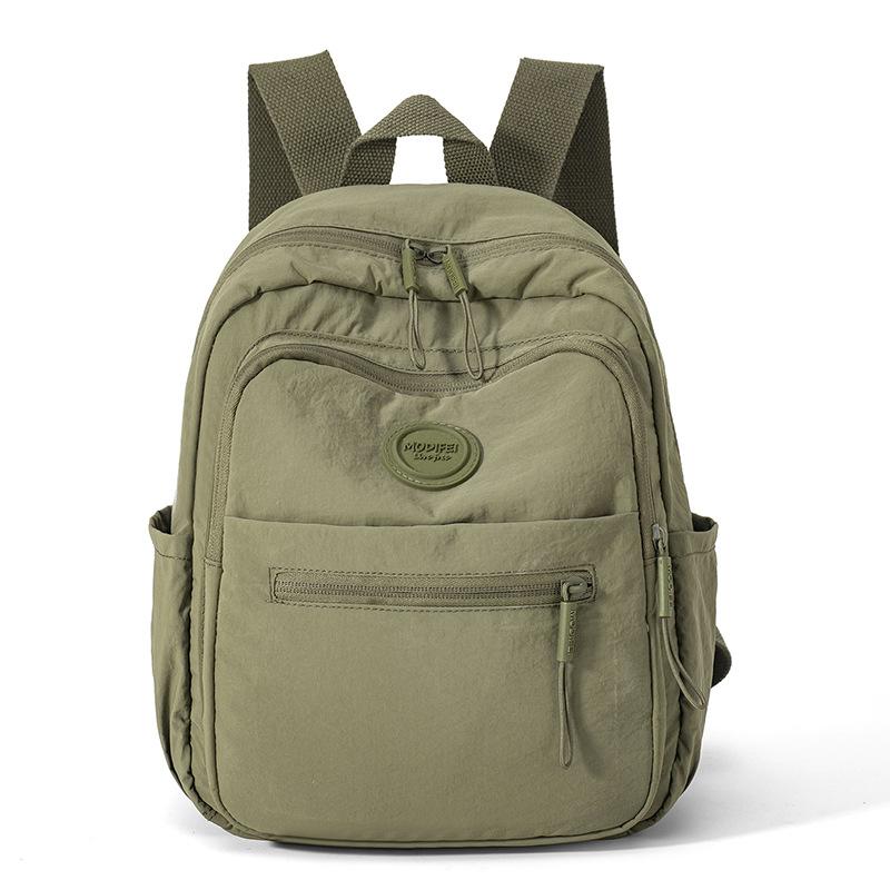Zaino in nylon da donna ad alta capacità, zaino leggero da viaggio