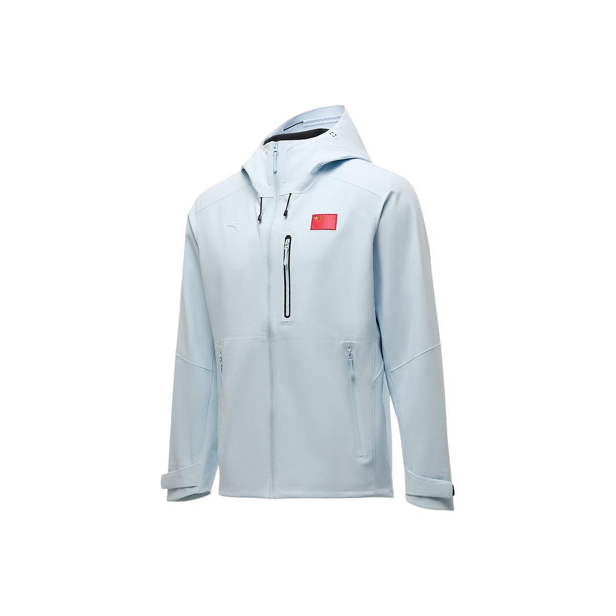 

Anta Универсальная куртка с капюшоном на молнии, повседневная, спортивная, софтшелл, ветрозащитная, дышащая, износостойкая, водонепроницаемая, женская куртка 462540106-1 M