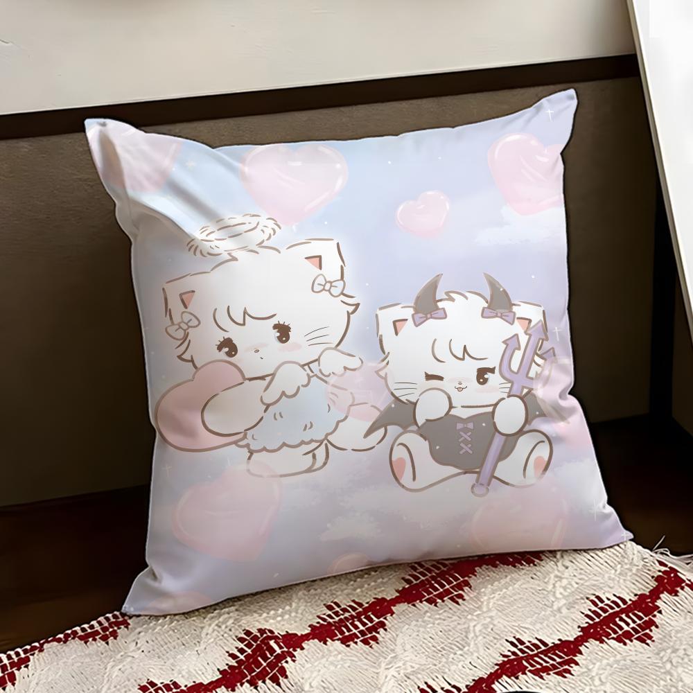 Cartoon MMikko Cushion Cover Reversible Soft Durable Pillow Cover Home Car MultiScene Use for Daily Comfort