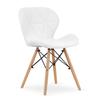 LAGO eco-leather chair - white x 2