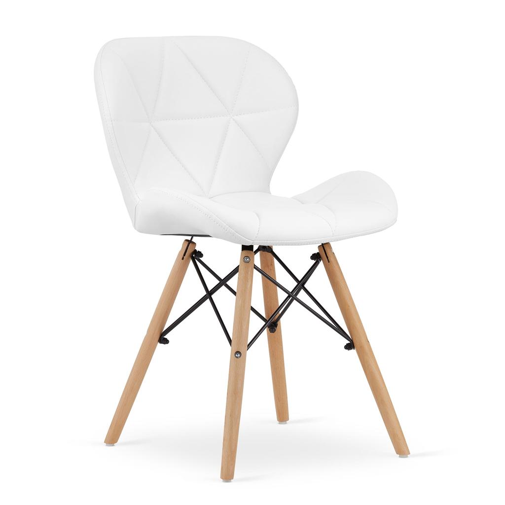 LAGO eco-leather chair - white x 2