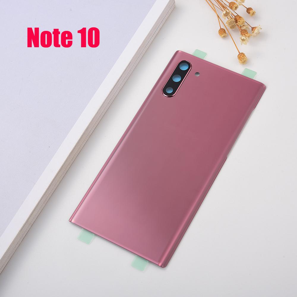 For Samsung Galaxy Note 10 Plus N975 N975F Note 10 N970 N970F Glass Back Battery Housing Cover Rear Door Cover Note 10 10+