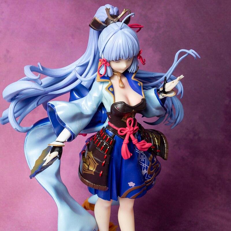 Genshin Impact Kamisato Ayaka Anime Figure Gk Action Figures Statue Figurine Model Doll Pvc Decoration Collection Gift Toys 25cm