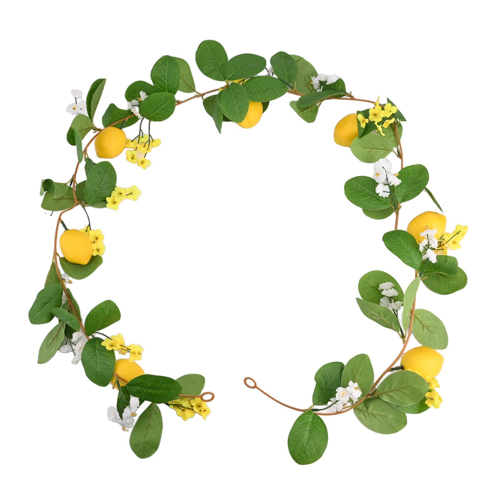 

1 Pcs Lemon Rattan Fake Plant For Wedding Party Decorations Style 1: 5.7ft