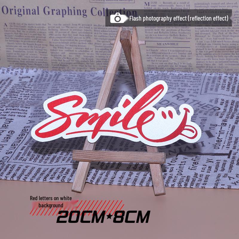 Colorful Smiley Face Sticker for Car or Electric Vehicle Decoration