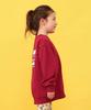 Lee Sweatshirt with Logo Back Sizes Kids' D.RED Print, 110cm-150cm