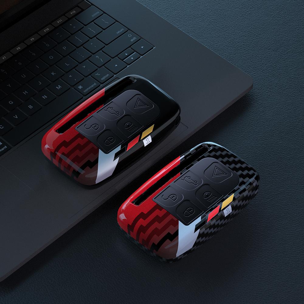 ABS Carbon Car Key Case Cover Shell for Land Rover A9 Range Rover Sport Evoque Freelander Discovery Protector Shell