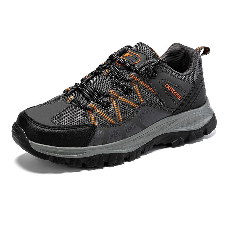 

Men Boots Autumn Winter Ankle Shoes Men Footwear Male High Top Sneakers Hiking Shoes 46 сірий