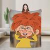 P-Pumuckl deka Super teplá vzorovaná plyšová přehozová deka Pro studenty Domácí dekorace Flanelové prostěradlo Povlak na postel