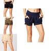 Stylish Women Summer High Waist Casual Shorts Featuring Pleated Design And Soft Material With Pockets