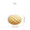 JOYINLED 30CM Bamboo Pendant Light Handwoven Lamp Shade Farmhouse Chandelier Hanging Lamp for Living Room Bedroom Restaurant