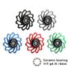 Bike Ceramic Pulley Rear Derailleur 11T Bicycle Bearing Gear Shifter Guide Wheel Aluminum Alloy Rear Derailleur Cycling Parts