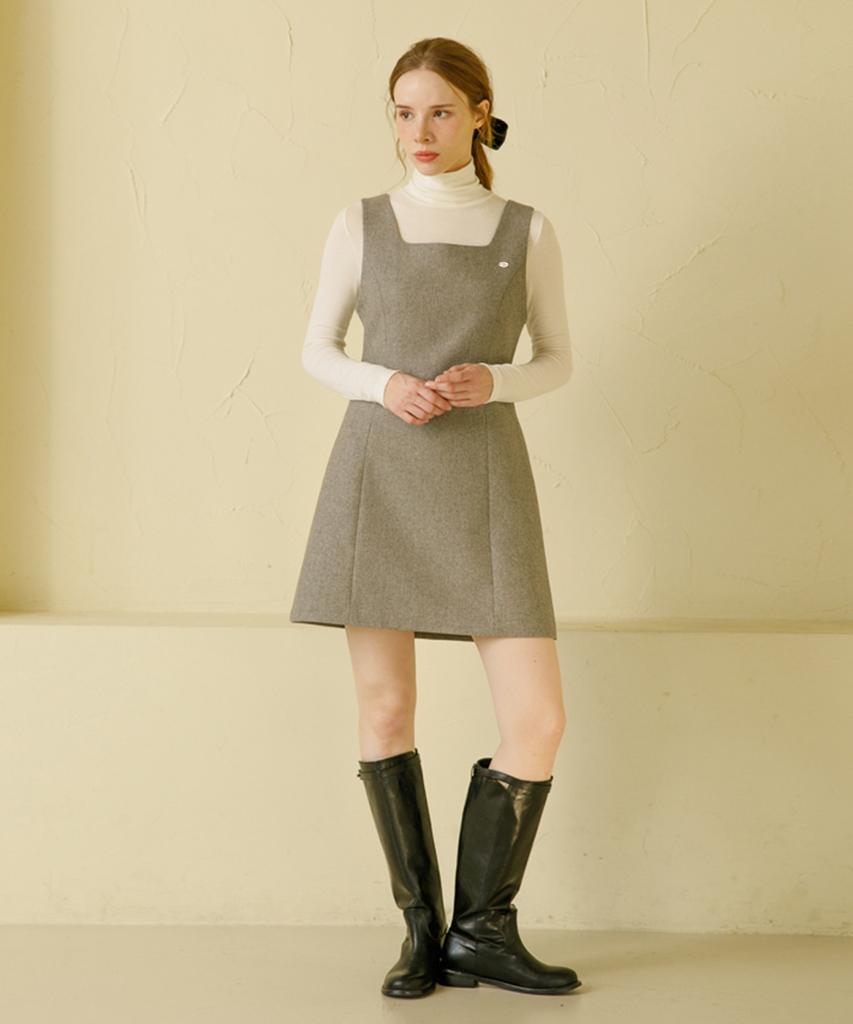 Eilubeu Wool Twill Mini Dress Aaradr001P