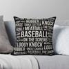 Baseball Sport Gifts Pillowcase Polyester Linen Velvet Pattern Zip Decorative Throw Pillow Case Car Cushion Cover