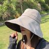 Women UV Protection Sun Caps Outdoor Large Brim Fisherman Hat Casual Hiking Travel Holiday Sun Hats Bucket Hats