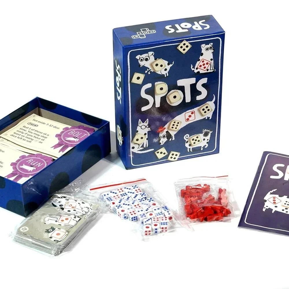 Spots Spiel Würfelspiel Brettspiel Englische Karten Familie Interaktive Spiele