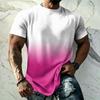 Camiseta Básica de Color para Hombre con Tejido Fresco de Manga Corta - Transpirable de Corte Holgado para Verano, Exterior, Casual