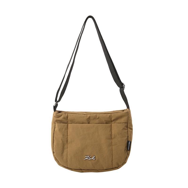 

2025 Color Block Quilted Crossbody Bag: Candy Color, Multi-Compartment, Stylish & Versatile Shoulder Bag Without Pendant коричневий