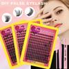 Diy False Eyelash Extension Set, Single Tuft Of Hair 240 Tufts Of Thick Curled Big Eyes D Curled Eyelashes