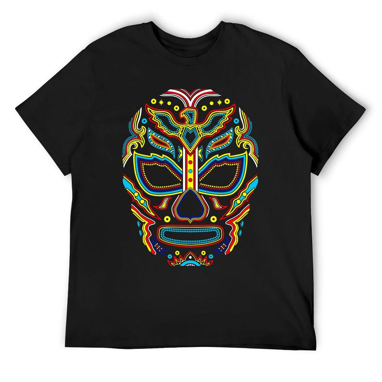 

Mexican wrestler wrestling mask T-Shirt custom shirt vintage anime shirt heavyweights men graphic t shirts 4XL