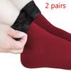 New velvet women winter warm thicken thermal socks soft casual solid color sock wool cashmere home snow boots floor sock 1pairs
