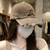 Tide Brand Hat American Retro Washed Ripped Baseball Cap Men'S And Women'S Personalized Cross Showing Face Small Sunscreen Cap