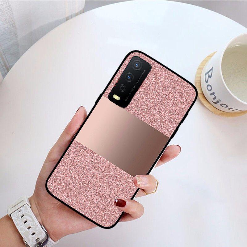 Fashion Geometric Splice Pattern Marble Phone Cover For Vivo Y31 Y30 Y33S Y11S Y12S Y17 Y20 Y21S Y1S Y53S Y15 Y19 Y91C V23 Cases