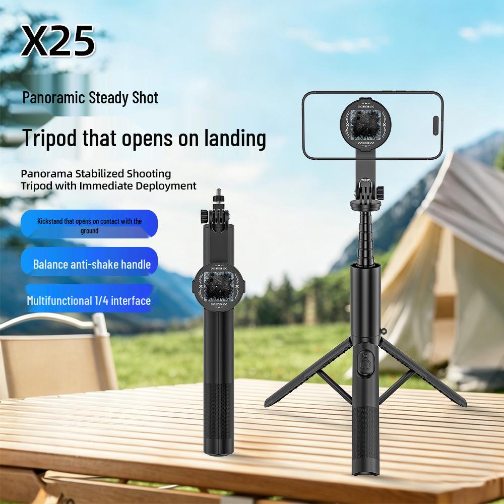 Magnetic Selfie Stick & Stabilizer: Universal Tripod Stand for Live Broadcasts