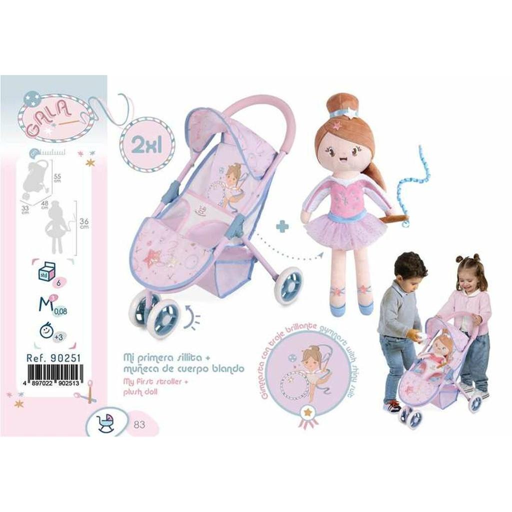Doll Stroller Decuevas Gala 33 X 48 X 55 Cm Lilac 50 Cm