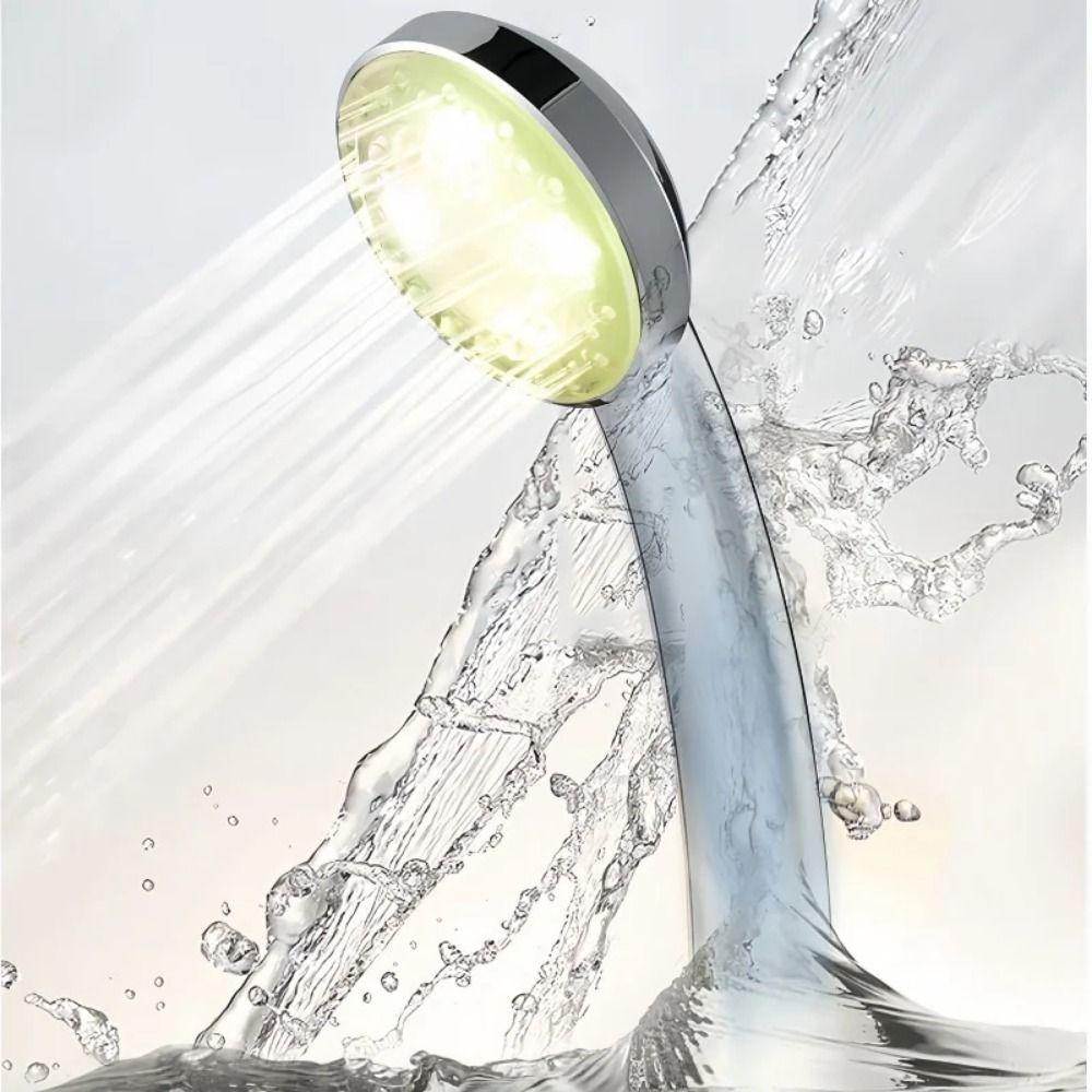 Round Head 7 Colors Led Shower Head Handheld LED Rainfall Shower Sprayer Household